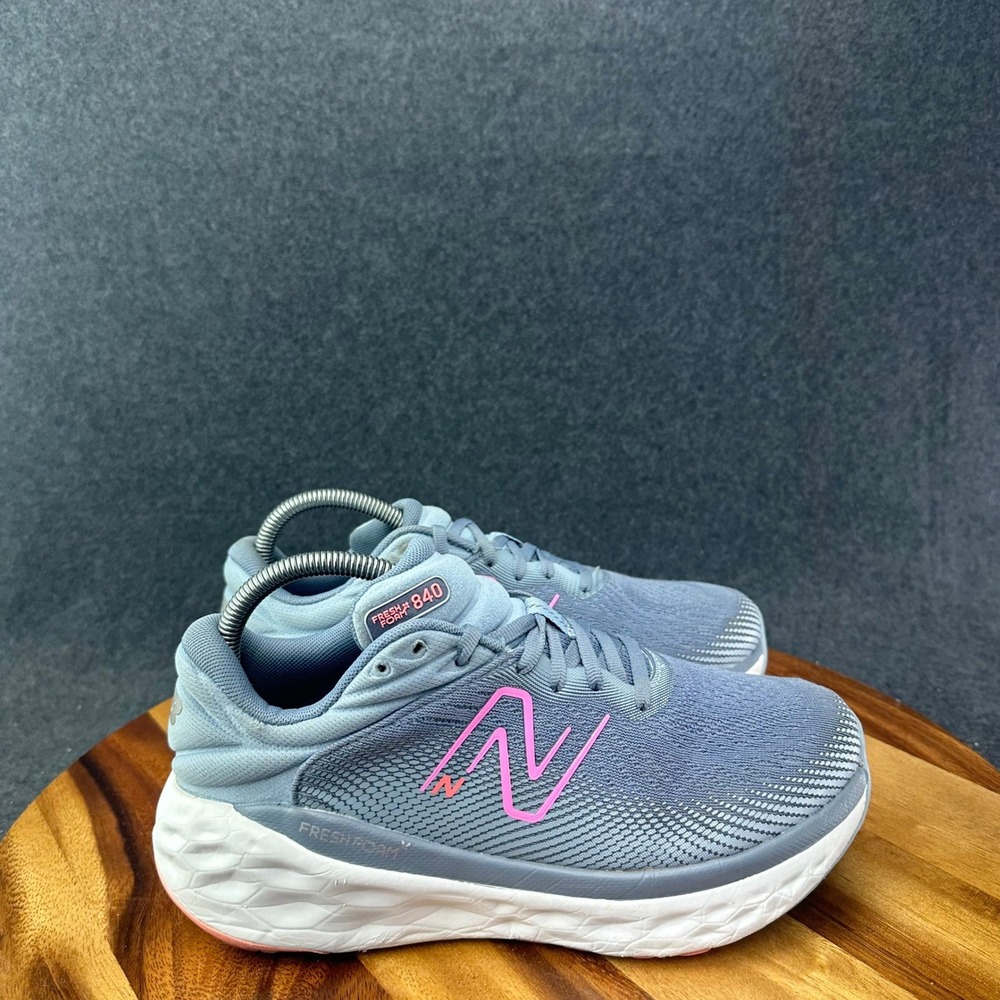 New Balance Fresh Foam 840v1 Shoes Womens 8.5D Wide Arctic Gray Running Sneakers